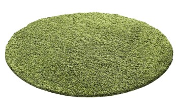 Hochflor Teppich LIFE Grün 80 cm Rund