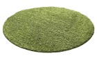 Hochflor Teppich LIFE Grün 160 cm Rund