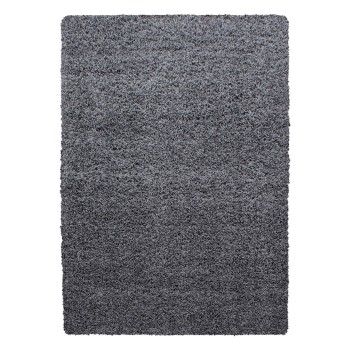 Hochflor Teppich LIFE Grau 60 x 110 cm