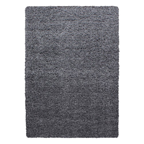 Hochflor Teppich LIFE Grau 100 cm x 200 cm
