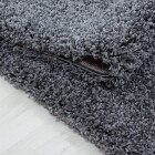 Hochflor Teppich LIFE Grau 100 cm x 200 cm
