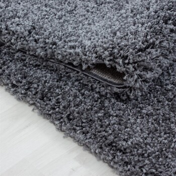 Hochflor Teppich LIFE Grau 120 cm x 170 cm