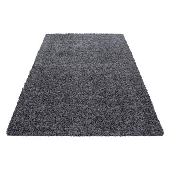 Hochflor Teppich LIFE Grau 160 cm x 230 cm