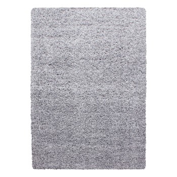 Hochflor Teppich LIFE Hellgrau 100 cm x 200 cm