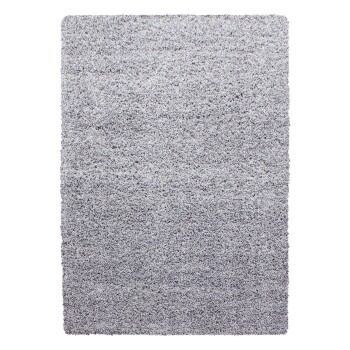 Hochflor Teppich LIFE Hellgrau 120 cm x 170 cm