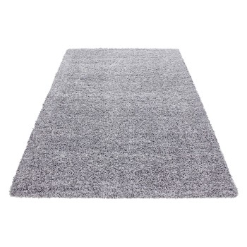 Hochflor Teppich LIFE Hellgrau 240 x 340 cm