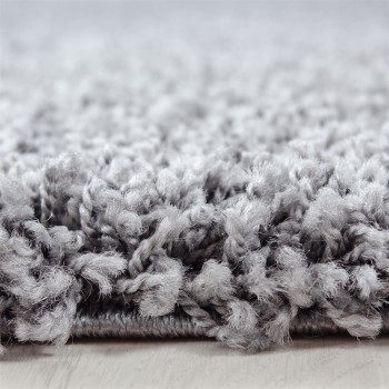 Hochflor Teppich LIFE Hellgrau 240 x 340 cm