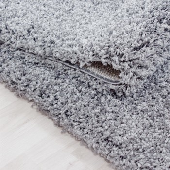 Hochflor Teppich LIFE Hellgrau 240 x 340 cm