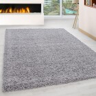 Hochflor Teppich LIFE Hellgrau 240 x 340 cm