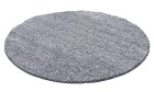Hochflor Teppich LIFE Hellgrau 160 cm Rund