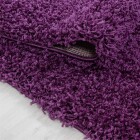 Hochflor Teppich LIFE Violett 80 x 250 cm
