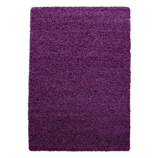 Hochflor Teppich LIFE Violett 160 cm x 230 cm