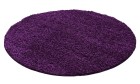 Hochflor Teppich LIFE Violett 120 cm Rund