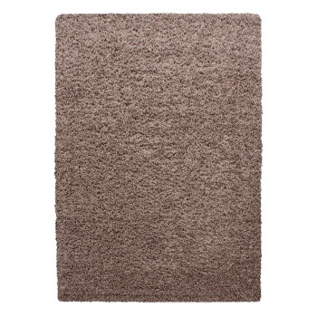 Hochflor Teppich LIFE Mokka 60 x 110 cm