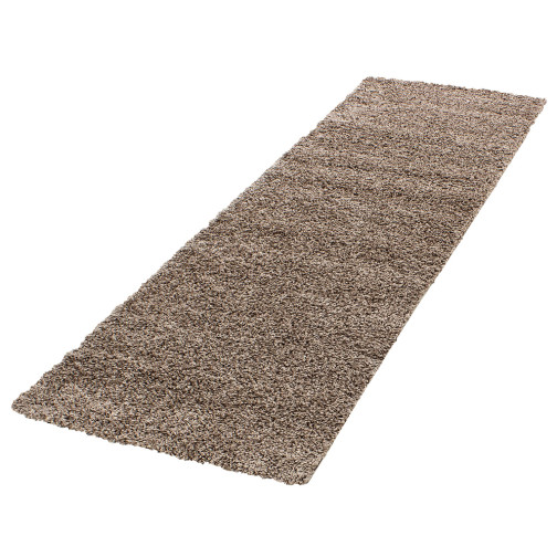 Hochflor Teppich LIFE Mokka 80 x 250 cm
