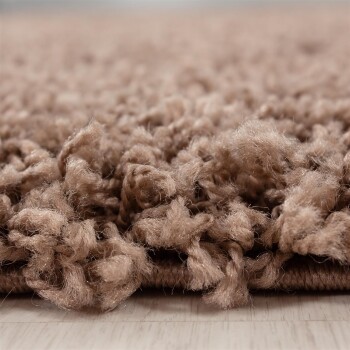 Hochflor Teppich LIFE Mokka 120 cm x 170 cm