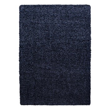 Hochflor Teppich LIFE Marineblau 80 x 150 cm