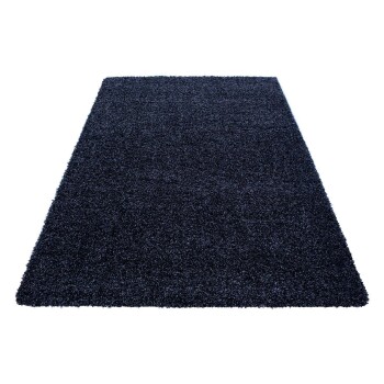 Hochflor Teppich LIFE Marineblau 80 x 150 cm