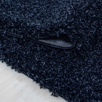 Hochflor Teppich LIFE Marineblau 80 x 150 cm