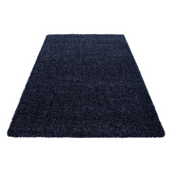 Hochflor Teppich LIFE Marineblau 140 x 200 cm