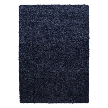 Hochflor Teppich LIFE Marineblau 160 cm x 230 cm
