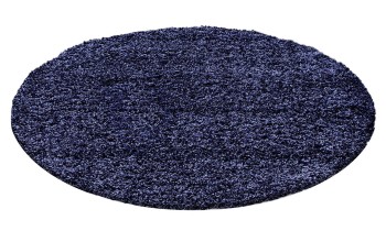 Hochflor Teppich LIFE Marineblau 200 cm Rund