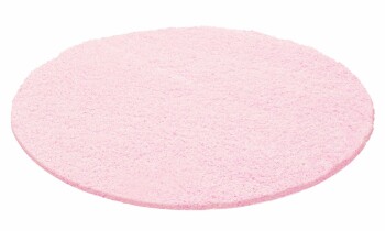 Hochflor Teppich LIFE Pink 120 cm Rund