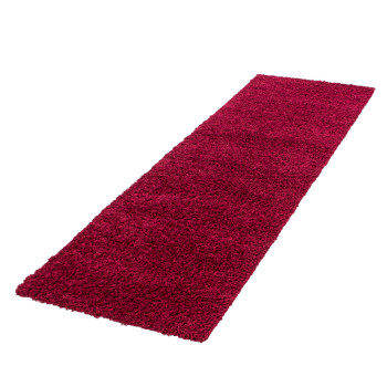 Hochflor Teppich LIFE Rot 80 x 250 cm