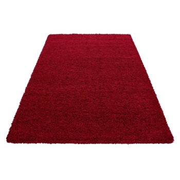 Hochflor Teppich LIFE Rot 300 cm x 400 cm