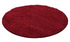 Hochflor Teppich LIFE Rot 120 cm Rund