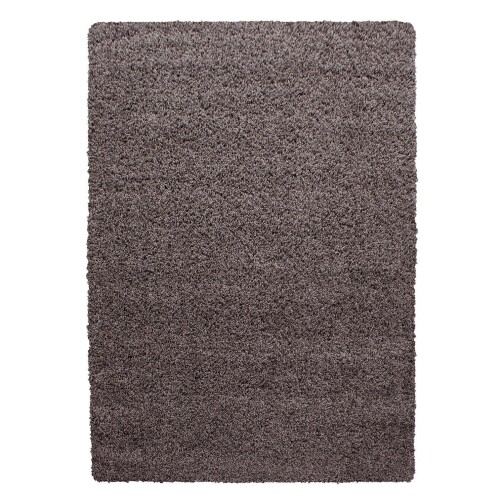 Hochflor Teppich LIFE Taupe 60 x 110 cm