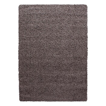 Hochflor Teppich LIFE Taupe 60 x 110 cm