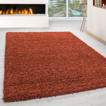Hochflor Teppich LIFE Terrakotta 200 cm x 290 cm