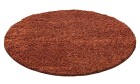 Hochflor Teppich LIFE Terrakotta 200 cm Rund