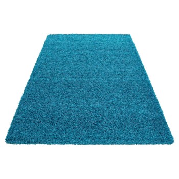 Hochflor Teppich LIFE Türkis 240 x 340 cm