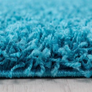 Hochflor Teppich LIFE Türkis 240 x 340 cm
