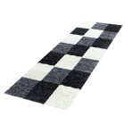 Hochflor Teppich LIFE Schwarz 80 x 250 cm