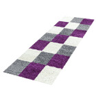 Hochflor Teppich LIFE Violett 80 x 250 cm