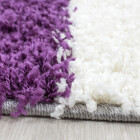 Hochflor Teppich LIFE Violett 80 x 250 cm