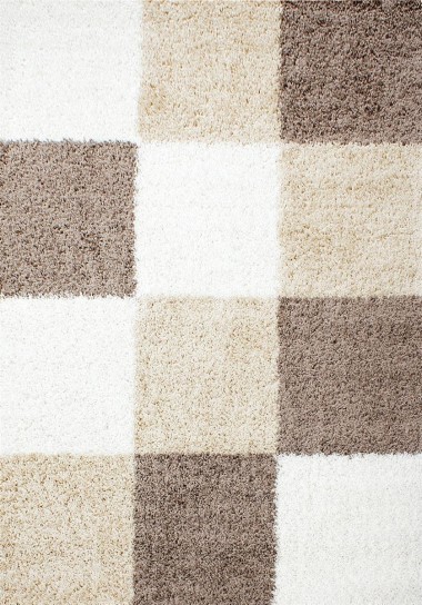 Hochflor Teppich LIFE Mokka 60 x 110 cm