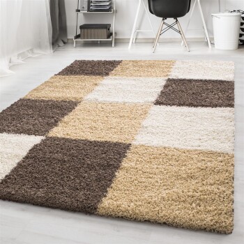 Hochflor Teppich LIFE Mokka 200 cm x 290 cm
