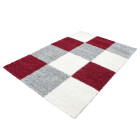Hochflor Teppich LIFE Rot 60 x 110 cm