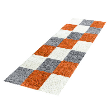 Hochflor Teppich LIFE Terrakotta 80 x 250 cm