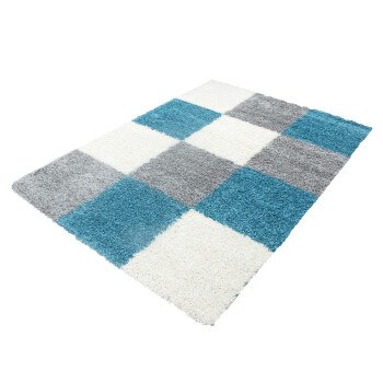 Hochflor Teppich LIFE Türkis 60 x 110 cm