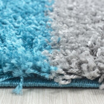 Hochflor Teppich LIFE Türkis 120 cm x 170 cm