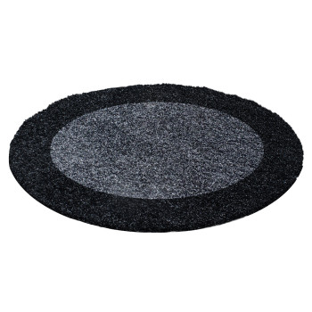 Hochflor Teppich LIFE Anthrazit 160 cm Rund