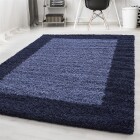 Hochflor Teppich LIFE Marineblau 300 cm x 400 cm