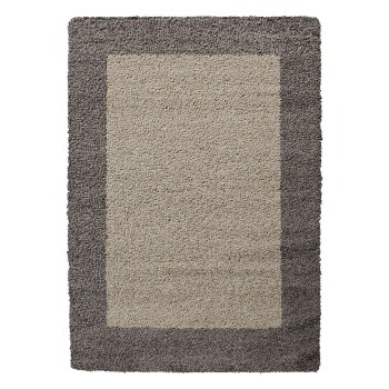 Hochflor Teppich LIFE Taupe 240 x 340 cm