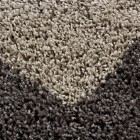 Hochflor Teppich LIFE Taupe 160 cm Rund