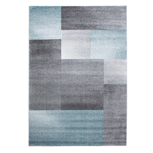 Kurzflor Teppich LUCCA Blau 160 cm x 230 cm